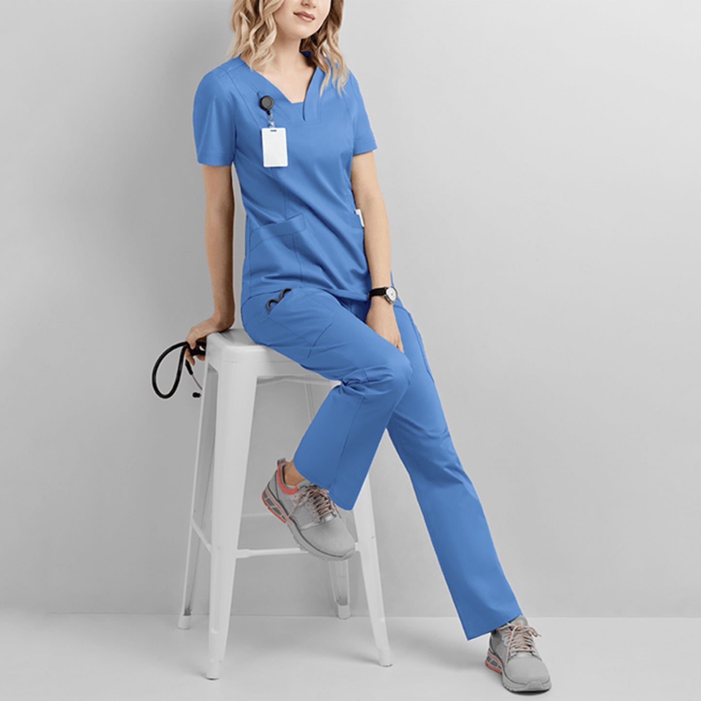 Operating Room Short Sleeved Nurse Uniform Suit Nurse Surgeon