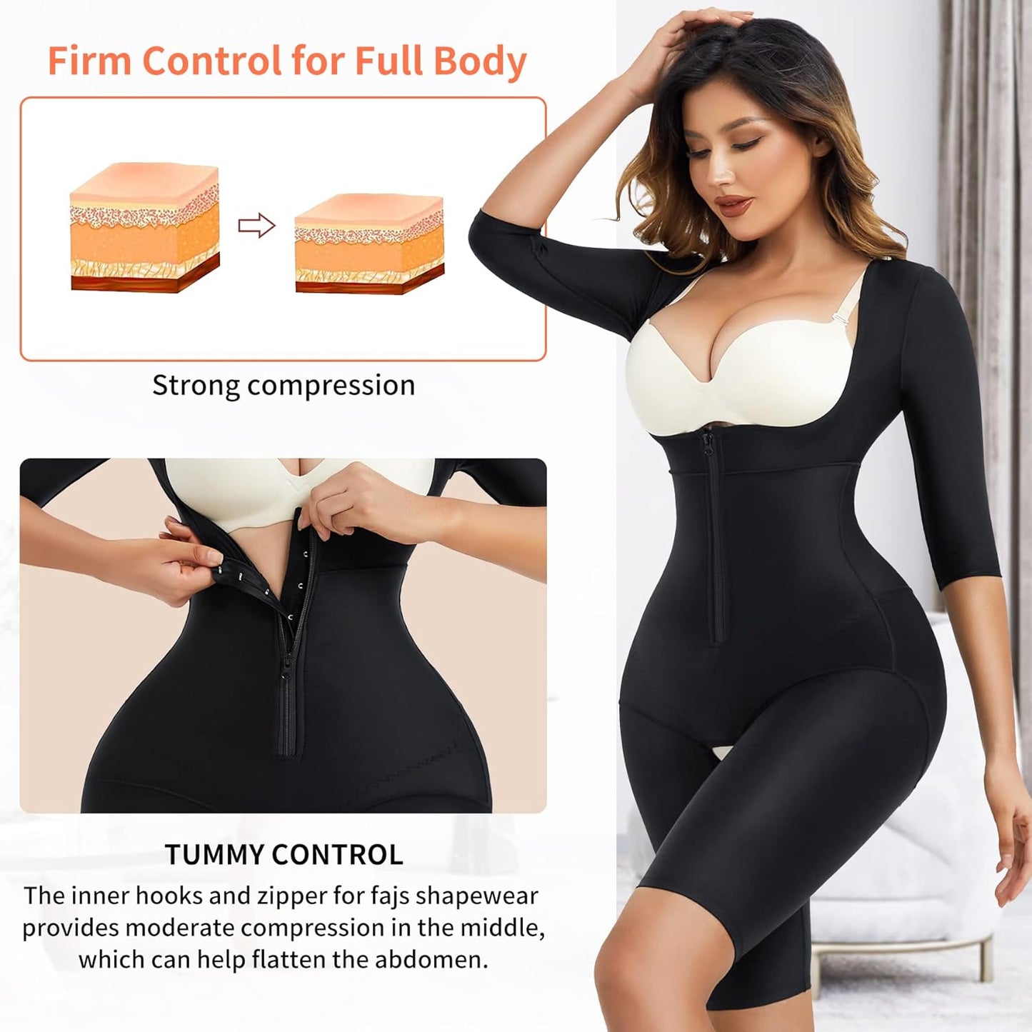 Shapewear for Women Tummy Control Fajas Colombianas Body Shaper Waist Trainer Post Surgery Compression Garment