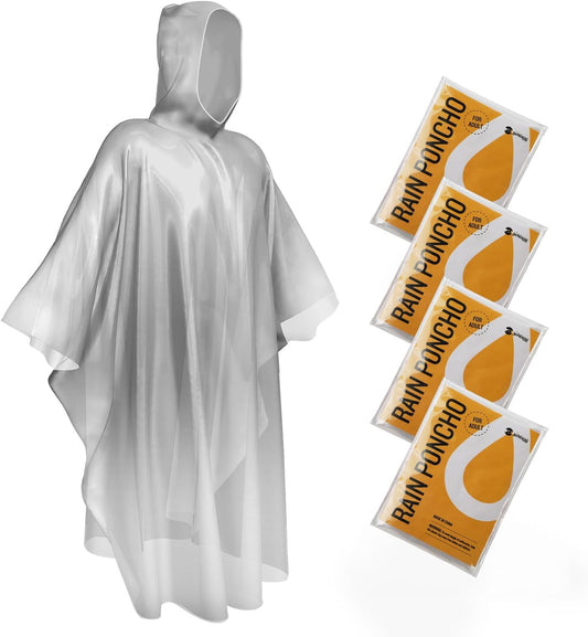 Disposable Rain Ponchos Emergency Clear Poncho