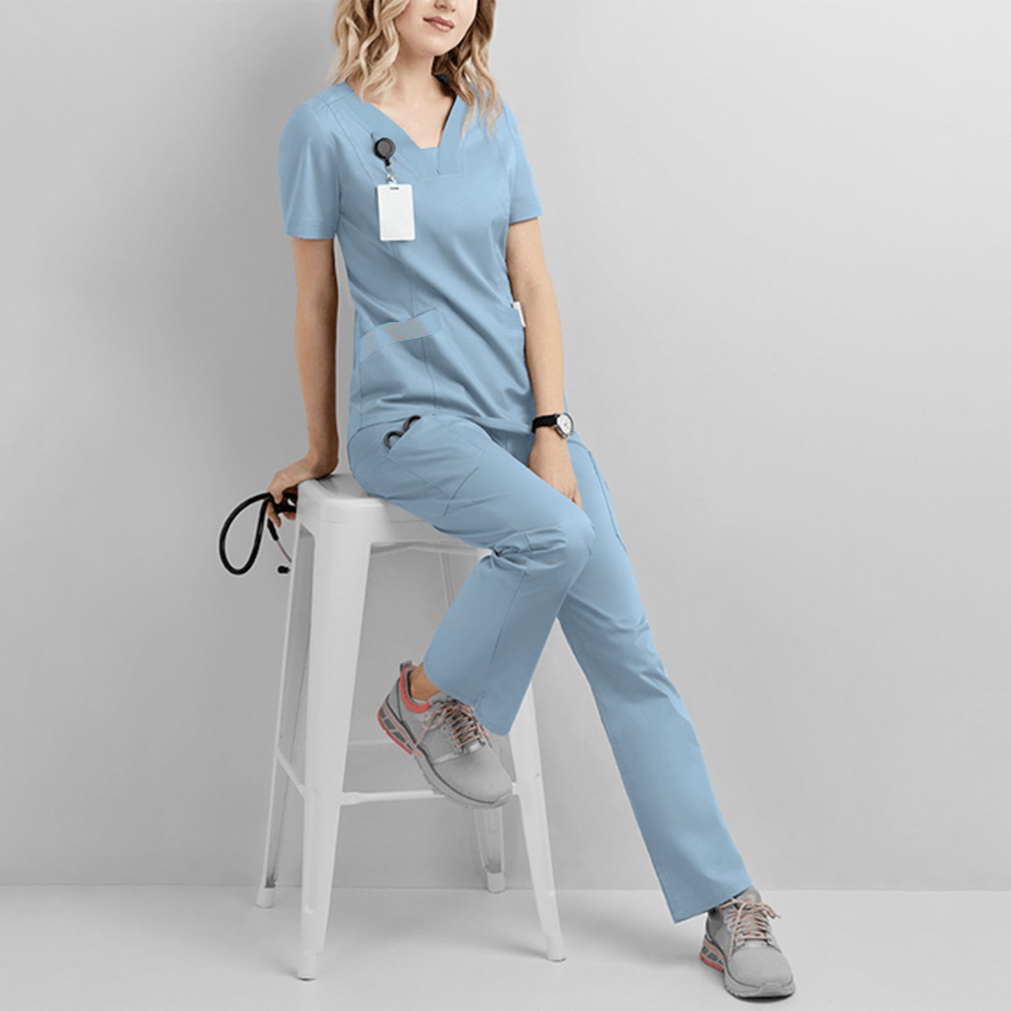 Operating Room Short Sleeved Nurse Uniform Suit Nurse Surgeon